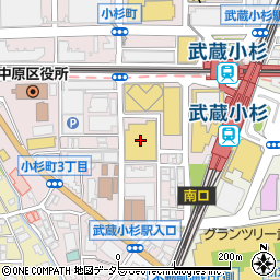 ノジマイトーヨーカドー武蔵小杉駅前店周辺の地図