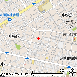 東京都大田区中央7丁目12-8周辺の地図