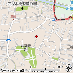東京都町田市三輪町489周辺の地図