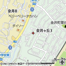 東京都町田市金井ヶ丘3丁目24-15周辺の地図