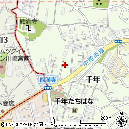 神奈川県川崎市高津区千年327周辺の地図