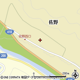 岐阜県山県市佐野282周辺の地図