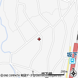 岐阜県中津川市坂下1718-3周辺の地図