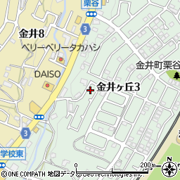 東京都町田市金井ヶ丘3丁目24-16周辺の地図