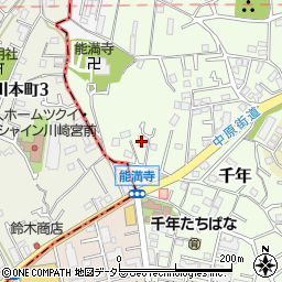 神奈川県川崎市高津区千年336周辺の地図