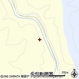 褶墨川周辺の地図