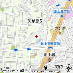 東京都大田区久が原5丁目27周辺の地図