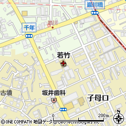 神奈川県川崎市高津区子母口407-1周辺の地図