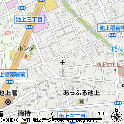 東京都大田区池上3丁目周辺の地図