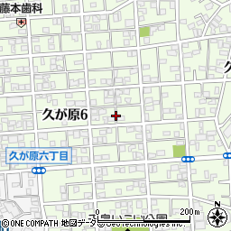 東京都大田区久が原6丁目11周辺の地図