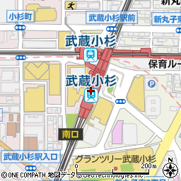ＬＡＷＳＯＮ＋ｔｏｋｓ武蔵小杉上りホーム店周辺の地図