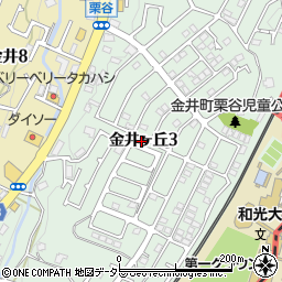 東京都町田市金井ヶ丘3丁目周辺の地図