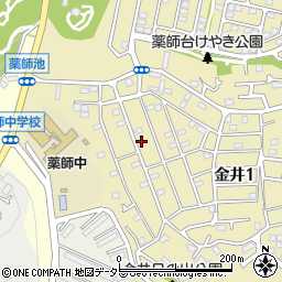 町田金井バプテスト教会周辺の地図