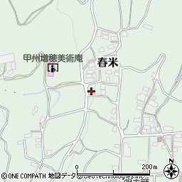 山梨県南巨摩郡富士川町舂米714周辺の地図