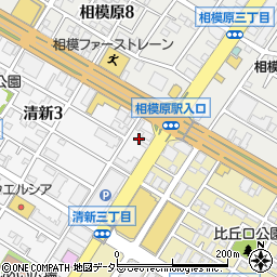 オリックスレンタカー相模原清新店周辺の地図