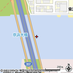 京浜大橋周辺の地図