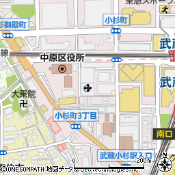 タイムズセントア武蔵小杉駐車場周辺の地図