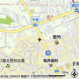 神奈川県川崎市高津区子母口165周辺の地図