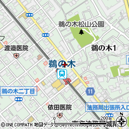 大田鵜の木郵便局 ＡＴＭ周辺の地図