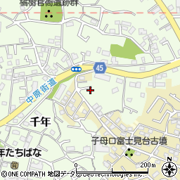 神奈川県川崎市高津区千年299周辺の地図