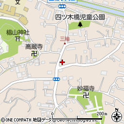 東京都町田市三輪町476周辺の地図