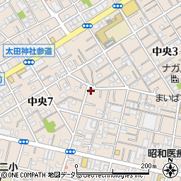 東京都大田区中央7丁目12-1周辺の地図