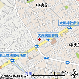 東京都大田区中央6丁目30-10周辺の地図