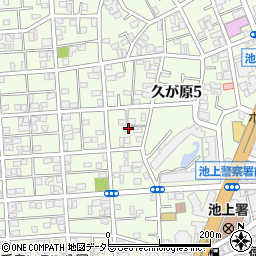 東京都大田区久が原5丁目26周辺の地図