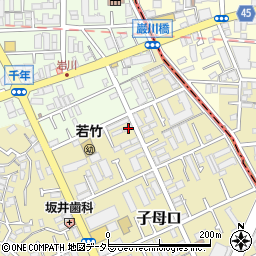 神奈川県川崎市高津区子母口412-12周辺の地図
