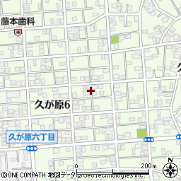 東京都大田区久が原6丁目10周辺の地図