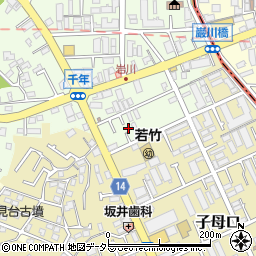 神奈川県川崎市高津区千年582周辺の地図