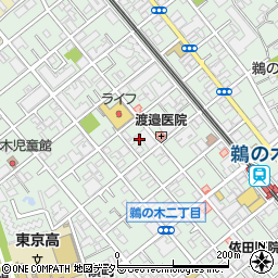 東京都大田区鵜の木3丁目25周辺の地図