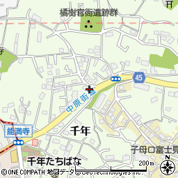 神奈川県川崎市高津区千年312周辺の地図