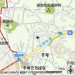 神奈川県川崎市高津区千年320-23周辺の地図
