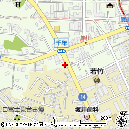 神奈川県川崎市高津区千年576-1周辺の地図