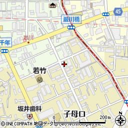 神奈川県川崎市高津区子母口421周辺の地図