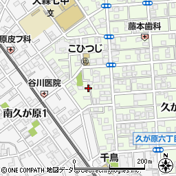 東京都大田区久が原6丁目7周辺の地図