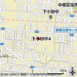 神奈川県川崎市中原区下小田中4丁目15-21周辺の地図