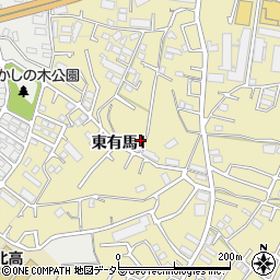 〒216-0002 神奈川県川崎市宮前区東有馬の地図
