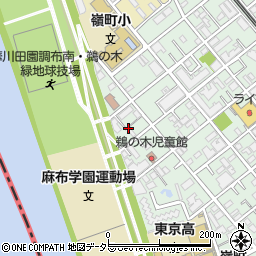 東京都大田区鵜の木3丁目33周辺の地図