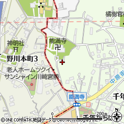 神奈川県川崎市高津区千年353-4周辺の地図