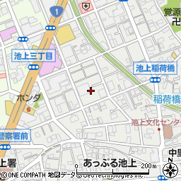 東京都大田区池上3丁目7周辺の地図