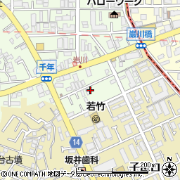 神奈川県川崎市高津区千年585-3周辺の地図