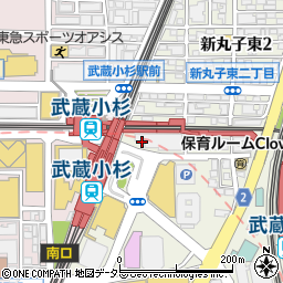 三井住友銀行武蔵中原支店周辺の地図