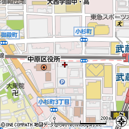 ミニストップ武蔵小杉店周辺の地図