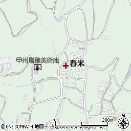 山梨県南巨摩郡富士川町舂米691周辺の地図