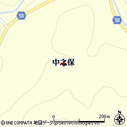 岐阜県関市中之保周辺の地図