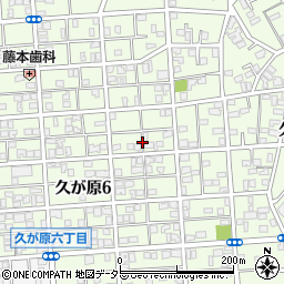 東京都大田区久が原6丁目2周辺の地図