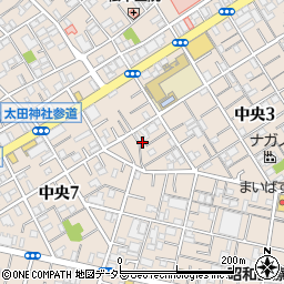 東京都大田区中央7丁目9周辺の地図
