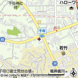 神奈川県川崎市高津区千年574-1周辺の地図